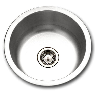 Houzer Hospitality Series Topmount Stainless Steel Round Bar/Prep Sink Bar Sink - Topmount Houzer